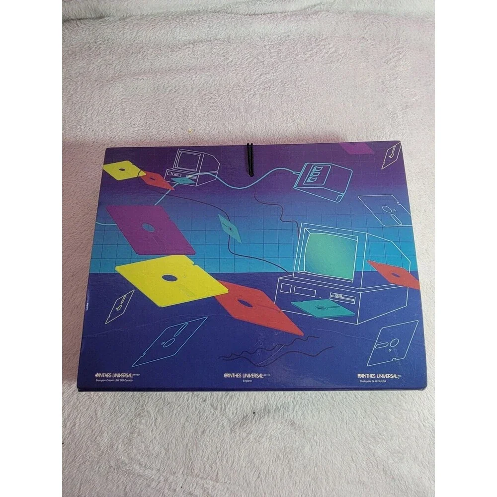 80s Anthes Universal Expandable File Folder Office Vaporwave Organizer VTG